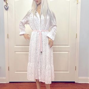 Nanette, Lepore, Lacey, white cotton dress size 10